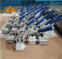 彈簧復位手柄鍛鋼球閥Q11F-800LB F304  3/4